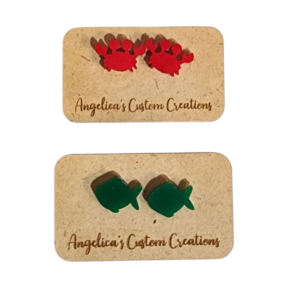 Under the Sea Acrylic Studs Set